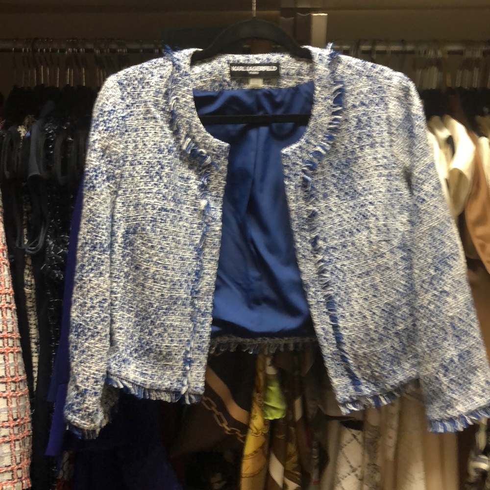 Karl Lagerfeld tweed blazer